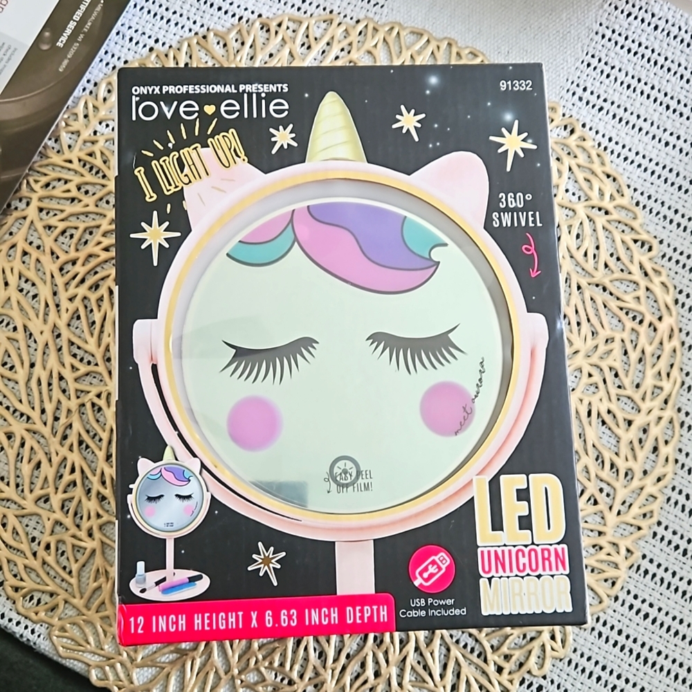 LOVE ELLIE UNICORN LED MAKEUP MIRROR